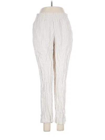 Pre-owned Old Navy Linen Pants In Ivory