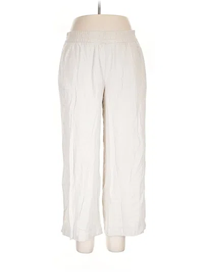 Pre-owned Old Navy Linen Pants In Ivory