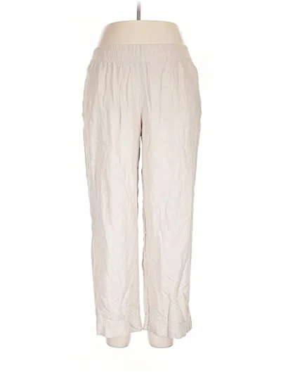 Pre-owned Old Navy Linen Pants In Ivory