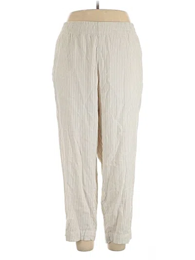 Pre-owned Old Navy Linen Pants In Ivory