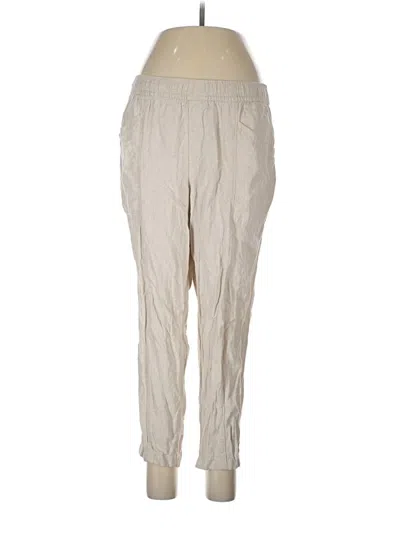 Pre-owned Old Navy Linen Pants In Ivory