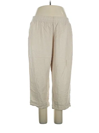 Pre-owned Old Navy Linen Pants In Ivory