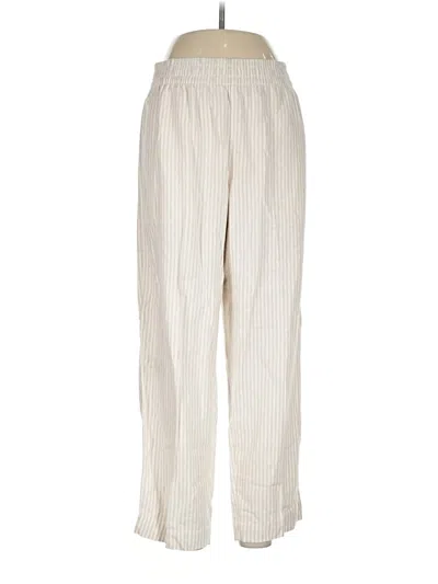 Pre-owned Old Navy Linen Pants In Ivory