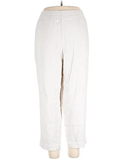 Pre-owned Old Navy Linen Pants In Ivory