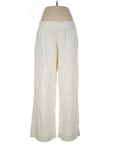 Pre-owned Old Navy Linen Pants In Ivory