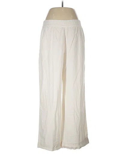 Pre-owned Old Navy Linen Pants In Ivory