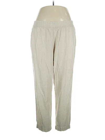 Pre-owned Old Navy Linen Pants In Ivory