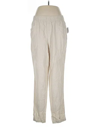 Pre-owned Old Navy Linen Pants In Ivory