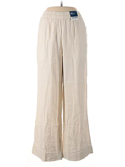 Old Navy Linen Pants In Ivory