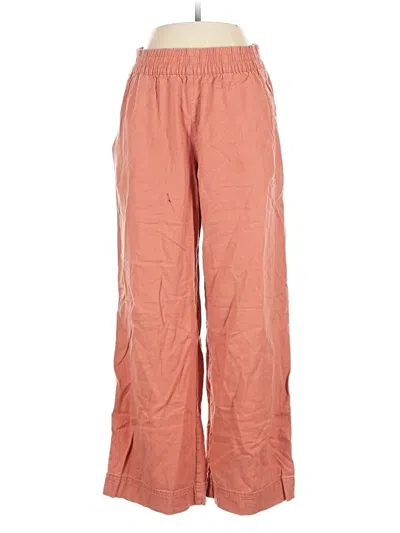 Pre-owned Old Navy Linen Pants In Orange