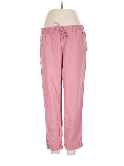 Pre-owned Old Navy Linen Pants In Pink