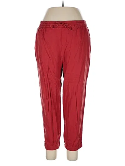 Pre-owned Old Navy Linen Pants In Red
