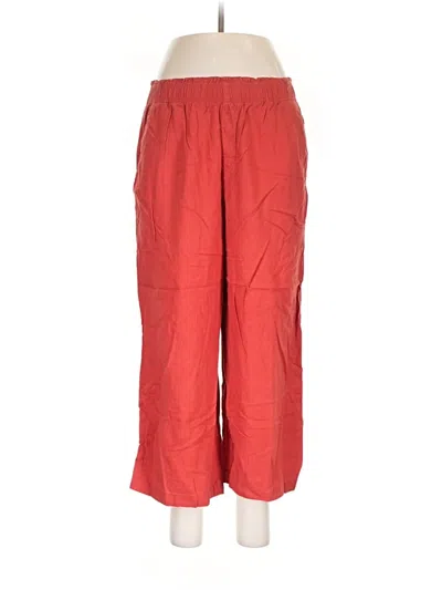 Pre-owned Old Navy Linen Pants In Red