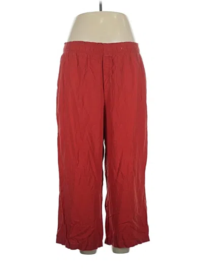 Pre-owned Old Navy Linen Pants In Red