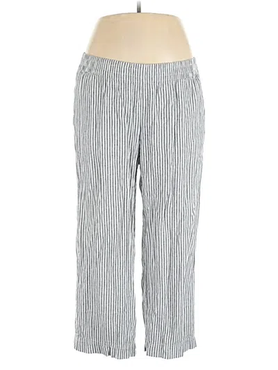 Pre-owned Old Navy Linen Pants In Silver