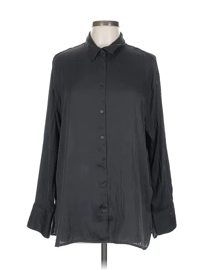 Pre-owned Old Navy Long Sleeve Blouse In Black