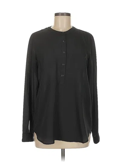 Pre-owned Old Navy Long Sleeve Blouse In Black