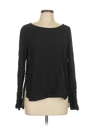 Pre-owned Old Navy Long Sleeve Blouse In Black