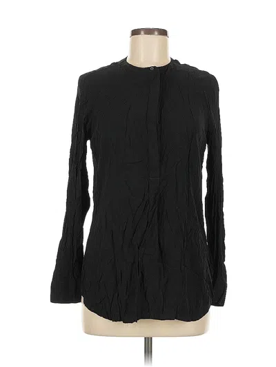 Pre-owned Old Navy Long Sleeve Blouse In Black