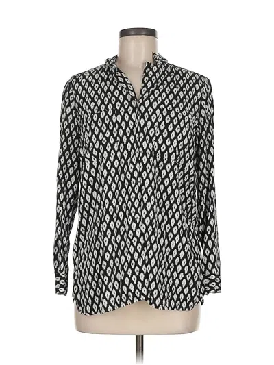 Pre-owned Old Navy Long Sleeve Blouse In Black