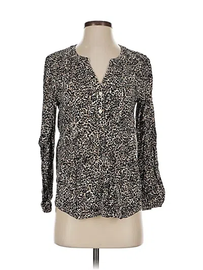 Pre-owned Old Navy Long Sleeve Blouse In Black