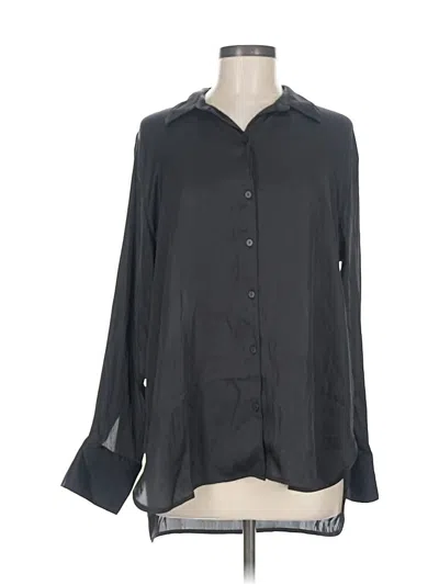 Pre-owned Old Navy Long Sleeve Blouse In Black