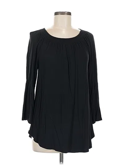 Pre-owned Old Navy Long Sleeve Blouse In Black