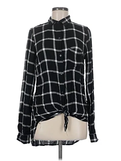 Pre-owned Old Navy Long Sleeve Blouse In Black