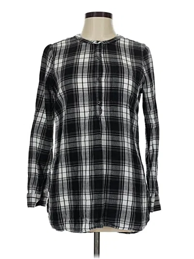 Pre-owned Old Navy Long Sleeve Blouse In Black