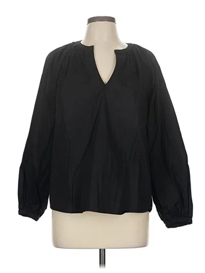 Pre-owned Old Navy Long Sleeve Blouse In Black