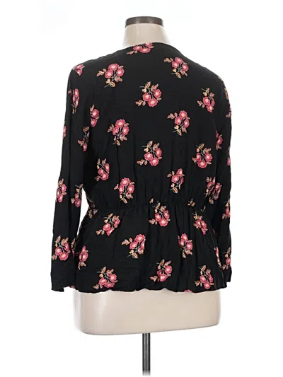 Pre-owned Old Navy Long Sleeve Blouse In Black