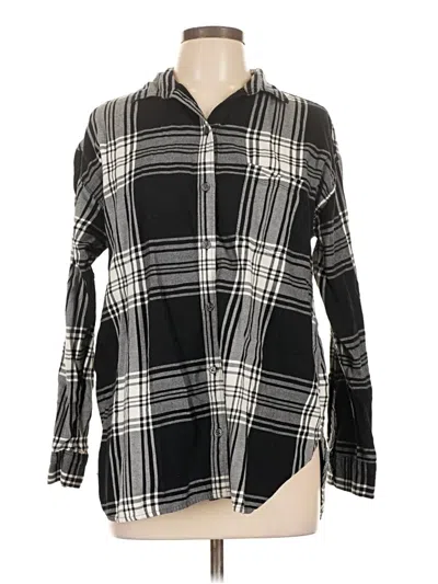 Pre-owned Old Navy Long Sleeve Blouse In Black