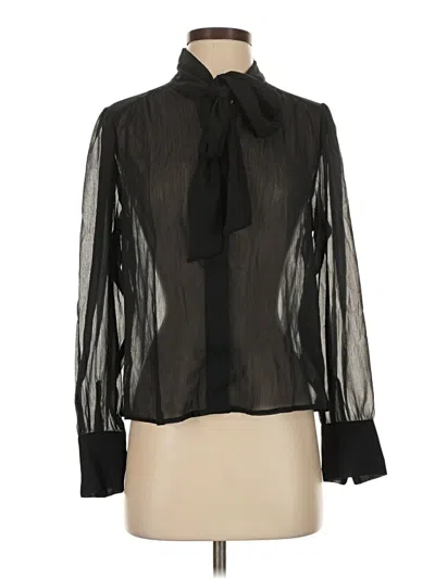 Old Navy Long Sleeve Blouse In Black