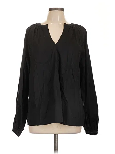 Pre-owned Old Navy Long Sleeve Blouse In Black