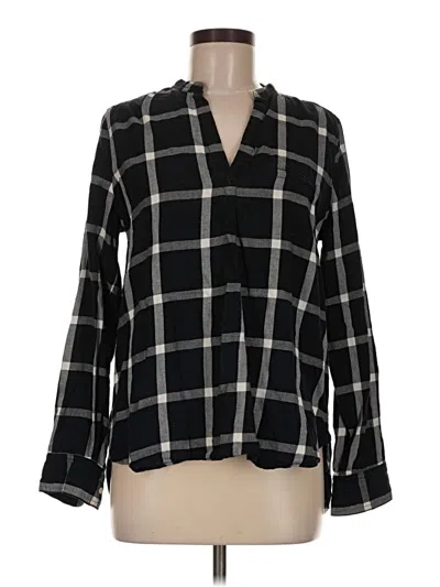 Pre-owned Old Navy Long Sleeve Blouse In Black