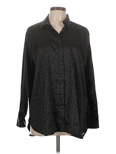 Old Navy Long Sleeve Blouse In Black