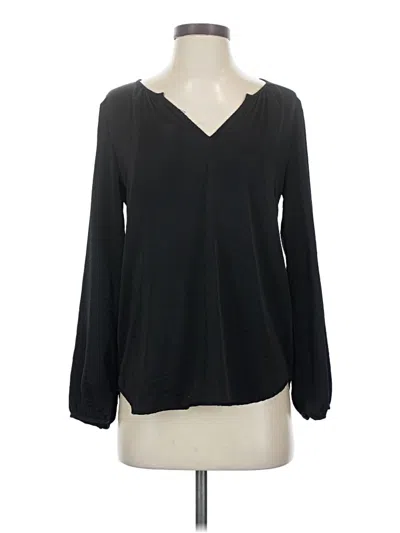 Pre-owned Old Navy Long Sleeve Blouse In Black