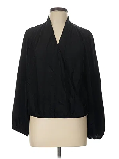 Old Navy Long Sleeve Blouse In Black
