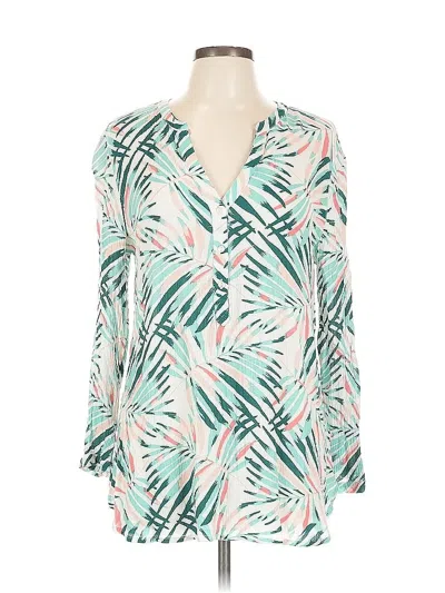 Pre-owned Old Navy Long Sleeve Blouse In Blue