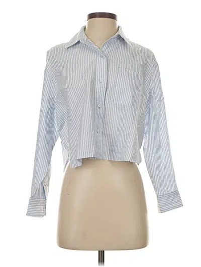 Pre-owned Old Navy Long Sleeve Blouse In Blue