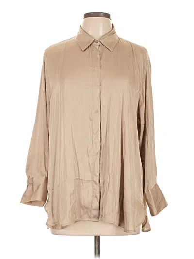Pre-owned Old Navy Long Sleeve Blouse In Brown