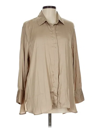 Pre-owned Old Navy Long Sleeve Blouse In Brown