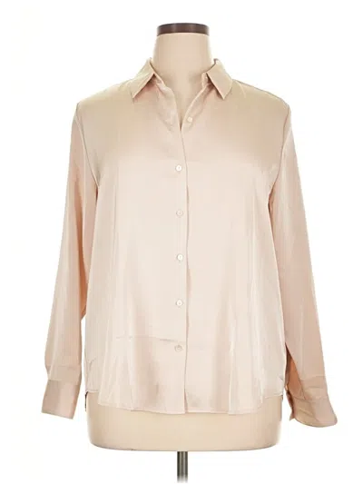 Pre-owned Old Navy Long Sleeve Blouse In Brown