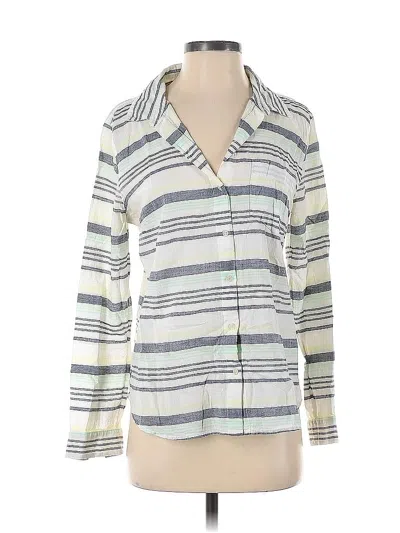 Pre-owned Old Navy Long Sleeve Blouse In Gray