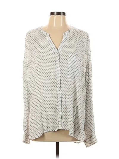 Pre-owned Old Navy Long Sleeve Blouse In Gray