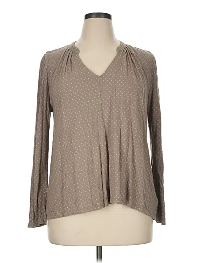Pre-owned Old Navy Long Sleeve Blouse In Gray