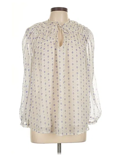 Pre-owned Old Navy Long Sleeve Blouse In Ivory