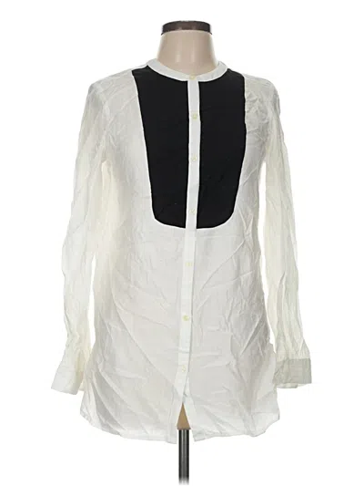 Pre-owned Old Navy Long Sleeve Blouse In Ivory
