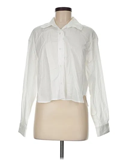 Pre-owned Old Navy Long Sleeve Blouse In Ivory