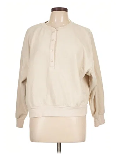 Pre-owned Old Navy Long Sleeve Blouse In Ivory